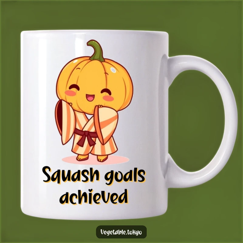 Funny Pumpkin Bow Mug: Harvest Cheer and Kimono Style Gift
