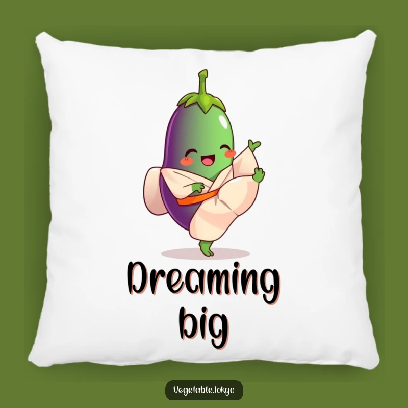 Funny Eggplant Kicking Pillow: Athletic Comfort with a Playful Design