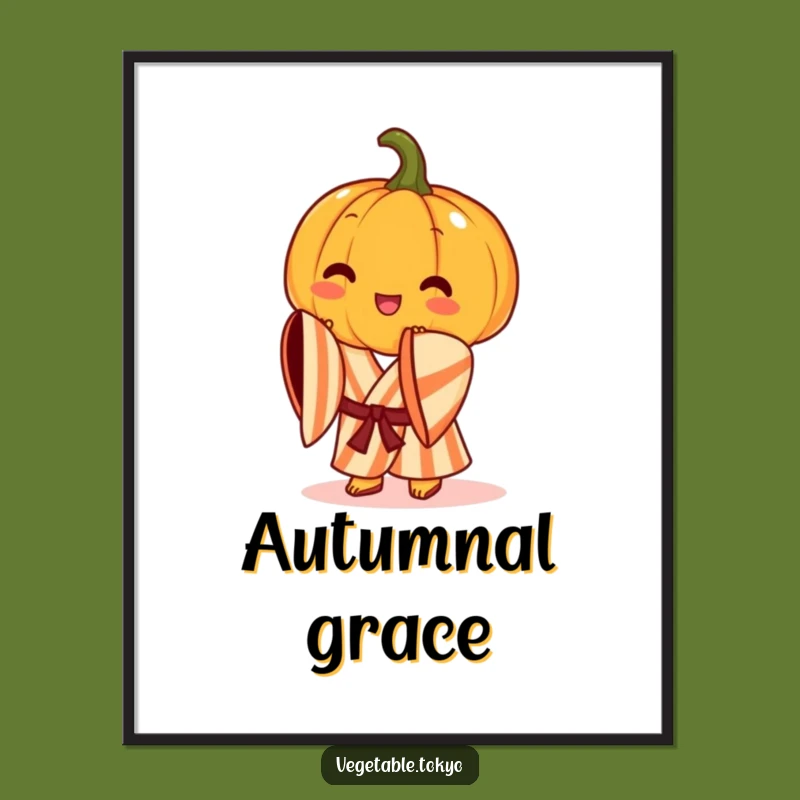 Funny Pumpkin Bow Digital Art: Instant Autumn Elegance and Cheer