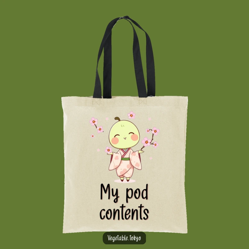 Funny Pea Pod Juggling Tote Bag: Carry Nature's Charm Delightfully